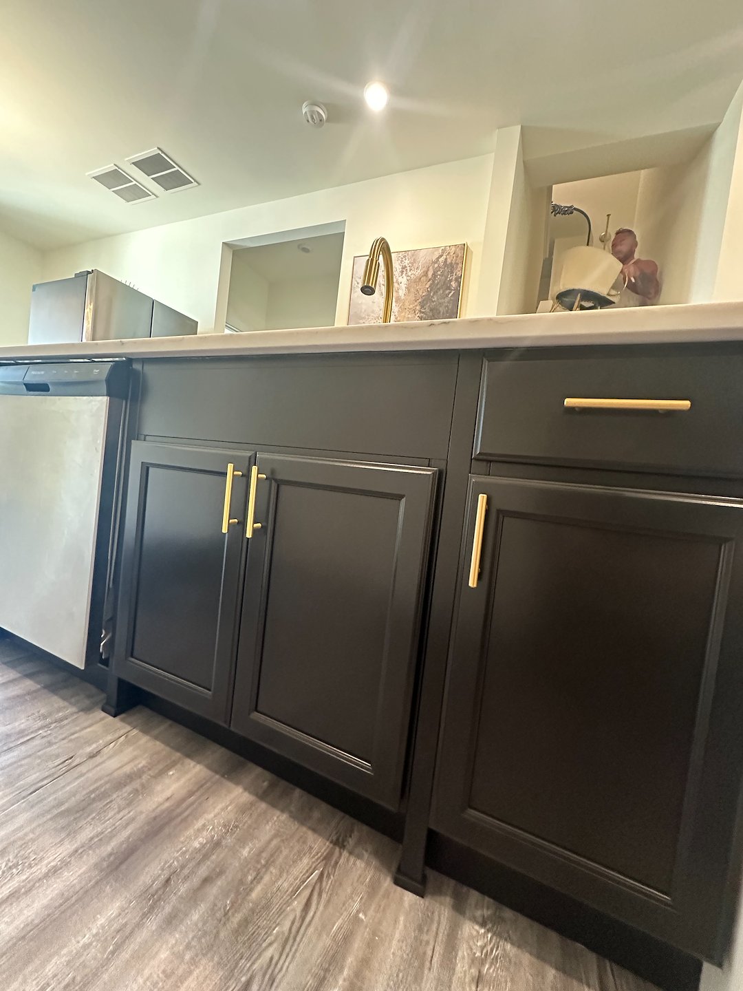 Sleek and modern Cabinet Painting and Finishing performed in Montvale New Jersey 